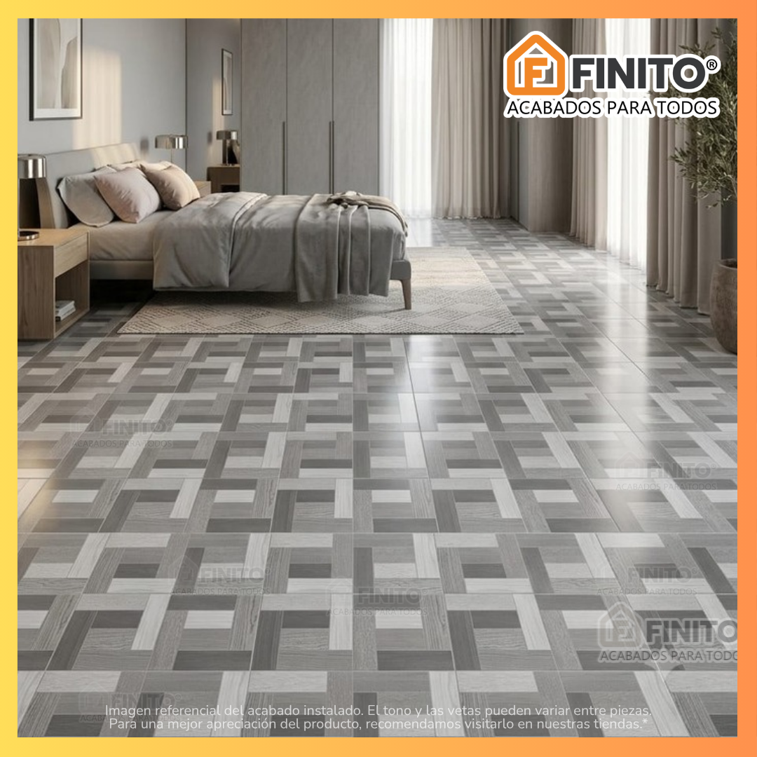 Cerámica Semibrillante 45x45 2.29Mt2 Amaru Gris
