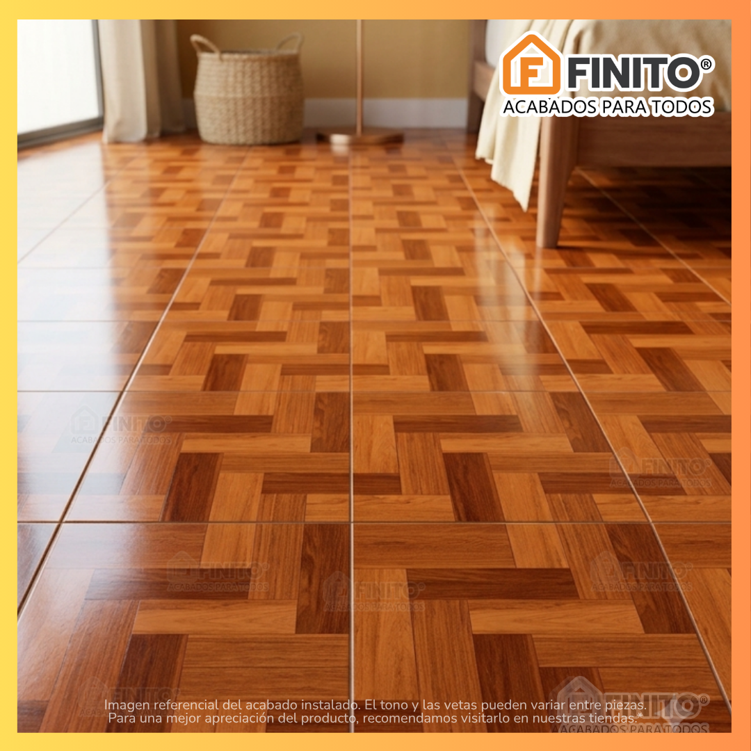 Ceramica Brillante Rústico 45x45 2.29Mt2 Madera Jennylu