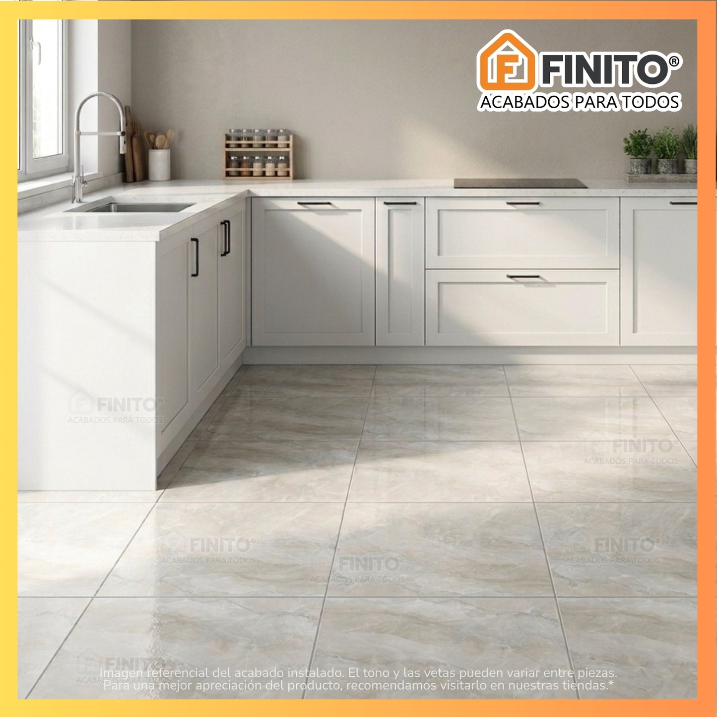 Ceramica Marmolizada 45x45 2,29Mt2 Tropical Perla