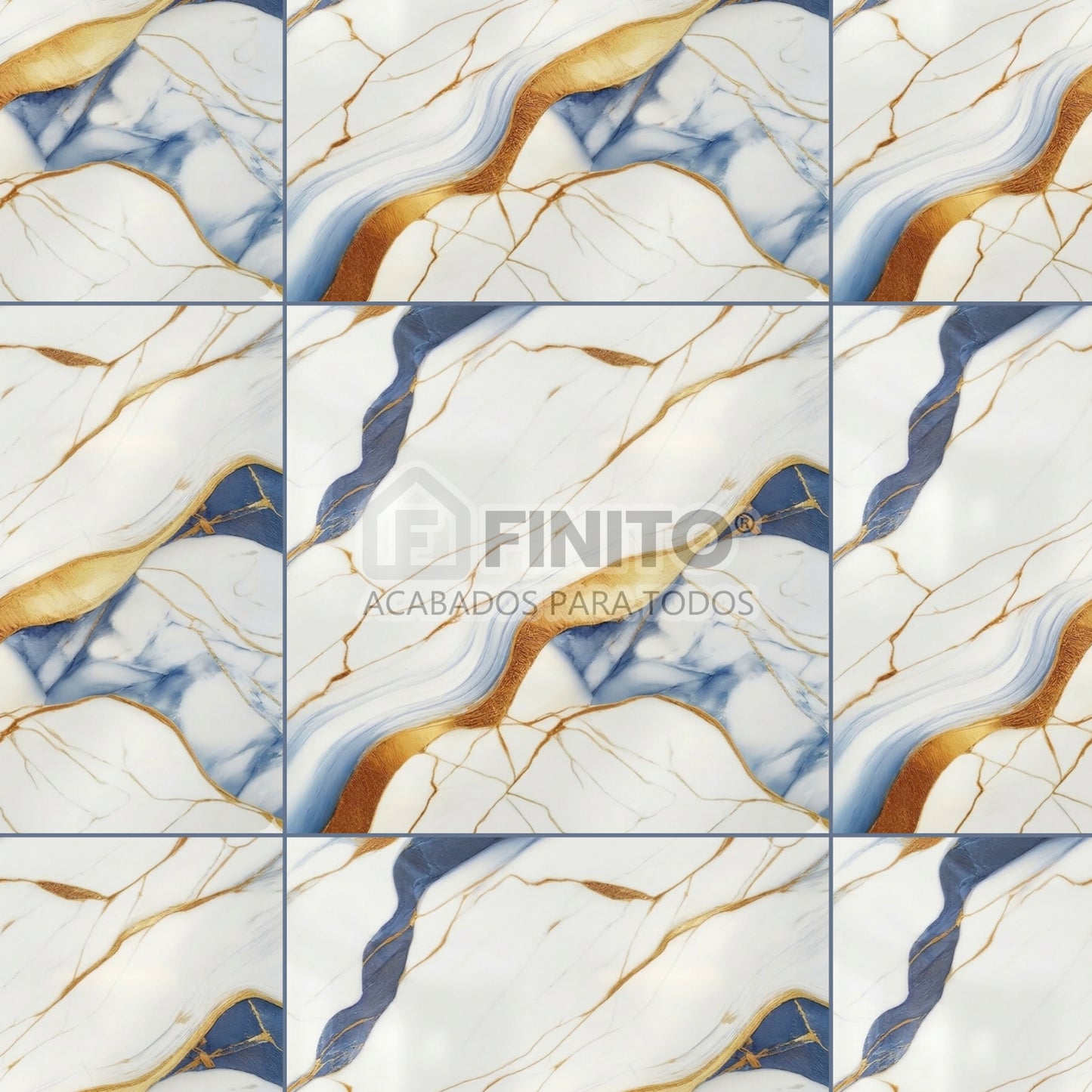 CERAMICA MARMOLIZADA AZUL PARA PISO MALTA GOLD 60 X 60 2.50 MT2