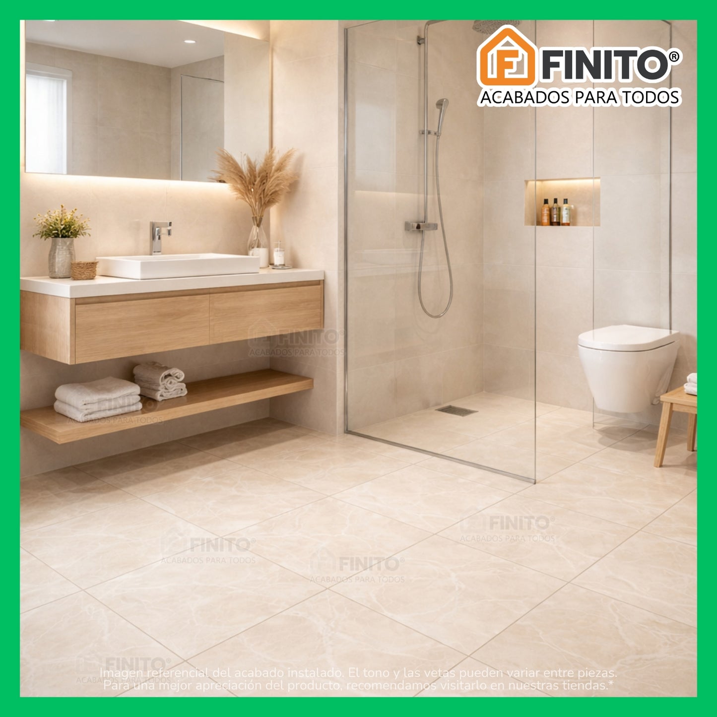 CERAMICA MARMOLIZADO BLANCO HUESO PARA PISO Y PARED YORK HUESO 45 X 45 CM 2.29 MT2