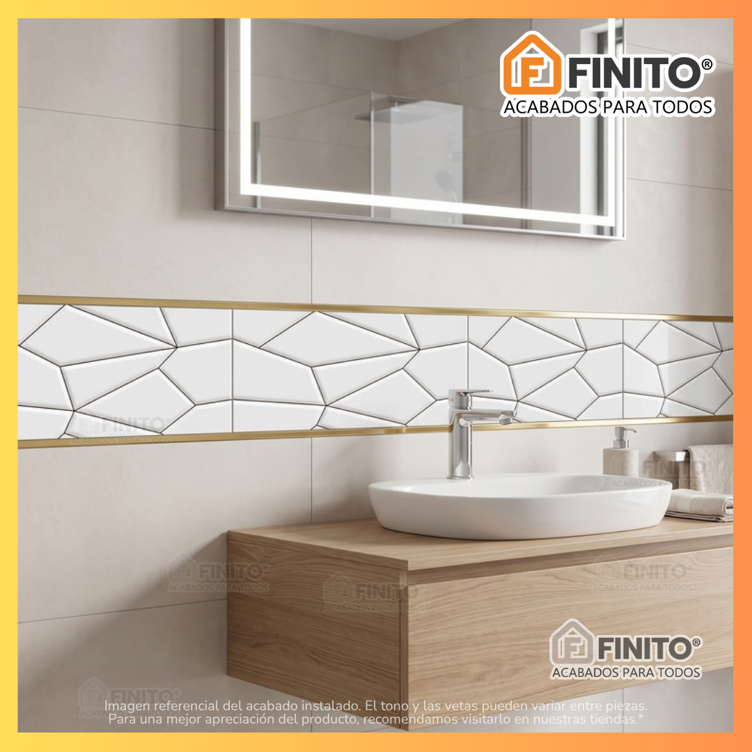 Insertos 30 x 60 Geometrik Gold
