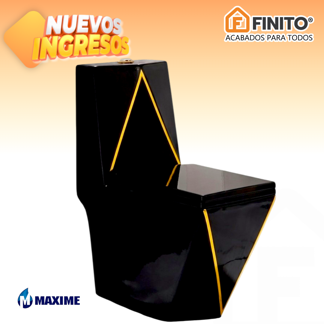 INODORO DIAMOND BLACK GOLD - MAXIME