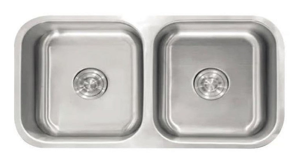 Lavadero de Acero Inoxidable 2 Pozas Pesado 82x46x23 Fratelli