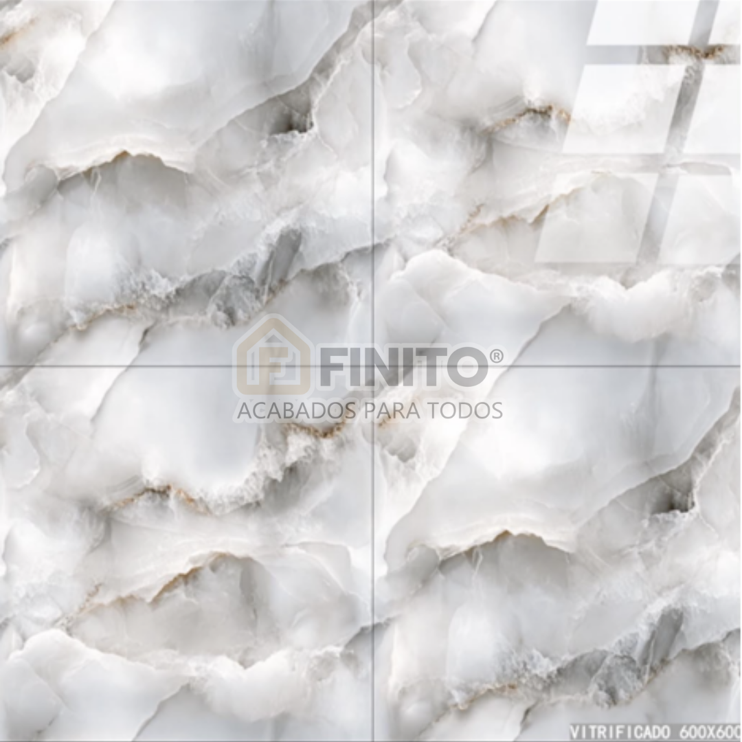 Porcelanato Vitrificado 60x60 1.44MT2 Mármol Glaciar