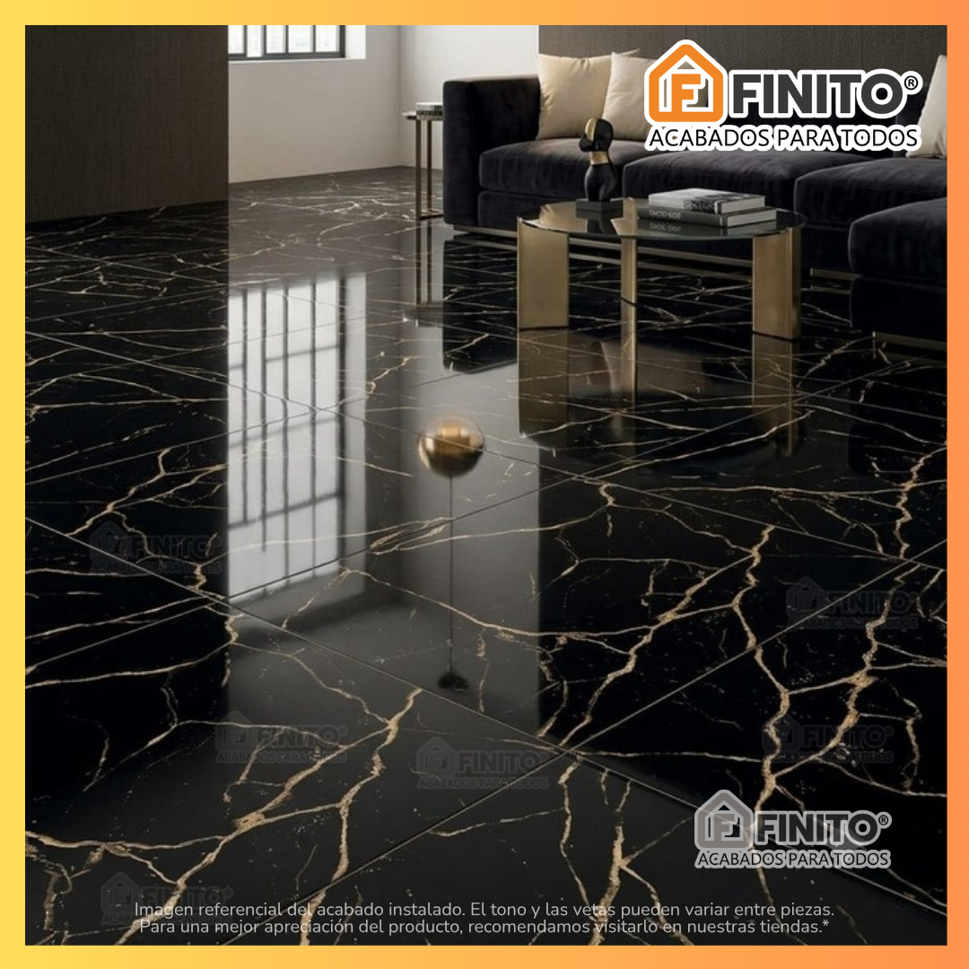 Porcelanato Vitrificado Marmoleado 60x60 1.44Mt2 Royal Golden