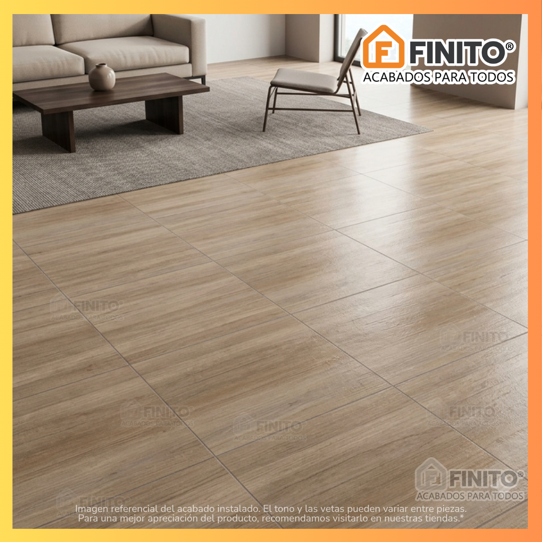 Porcelanato Mate 60x60 1.44Mt2 Estilo Maderado