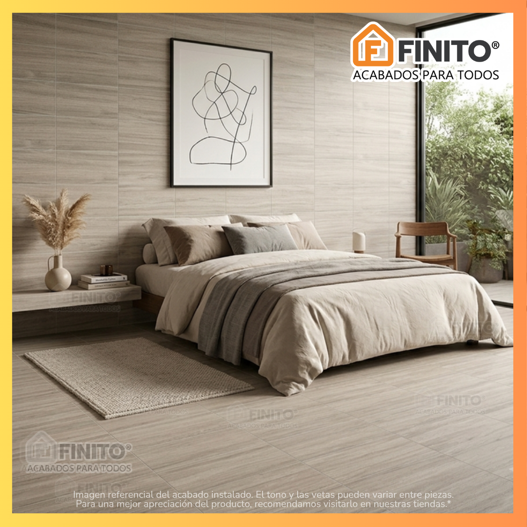 Ceramica Mate 27x45 2.07Mt2 Madera Olivo Beige