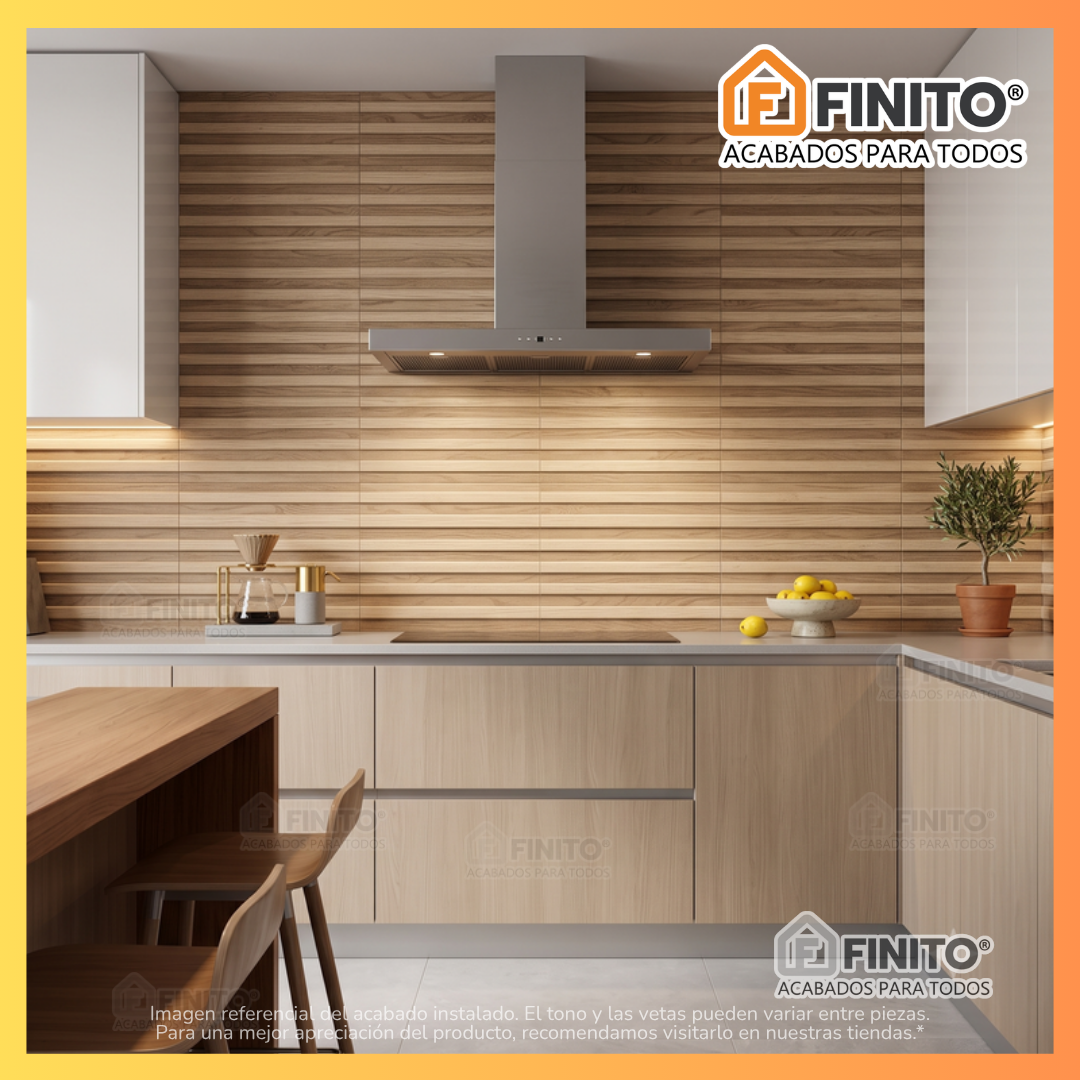 Cerámica Mate Maderado 34×60 1.68Mt2 Misen Nuez 3D
