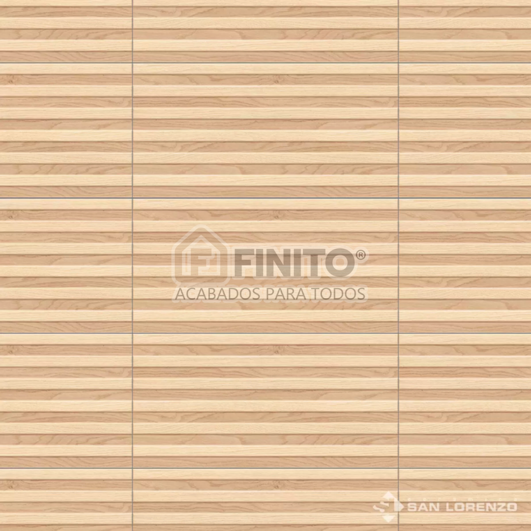 Cerámica Mate Maderado 34×60 1.68Mt2 Misen Nuez 3D