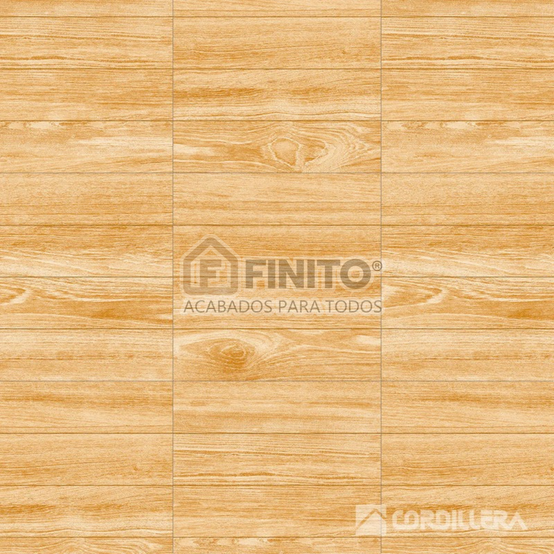 Cerámica Brillante Maderado 45x45 2.29Mt2 Haya Miel Brillo