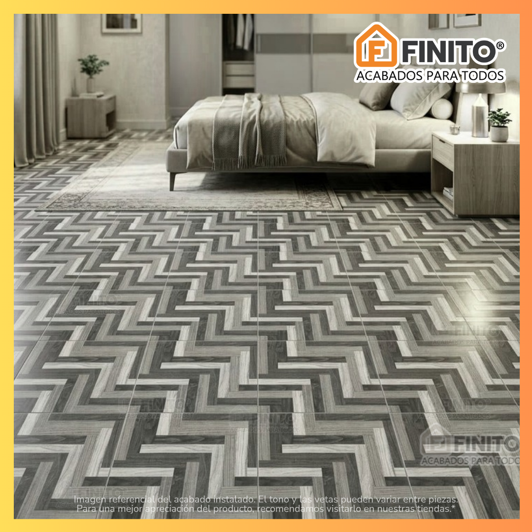 Cerámica Semibrillante 45x45 2.29Mt2 Scaloni Gris