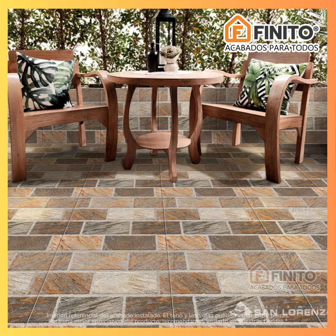 Cerámica Mate 45x45 2.29Mt2 Piedra Pirqa