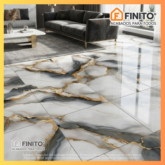 Porcelanato Vitrificado 60x60 1.44MT2 Calacatta Gold