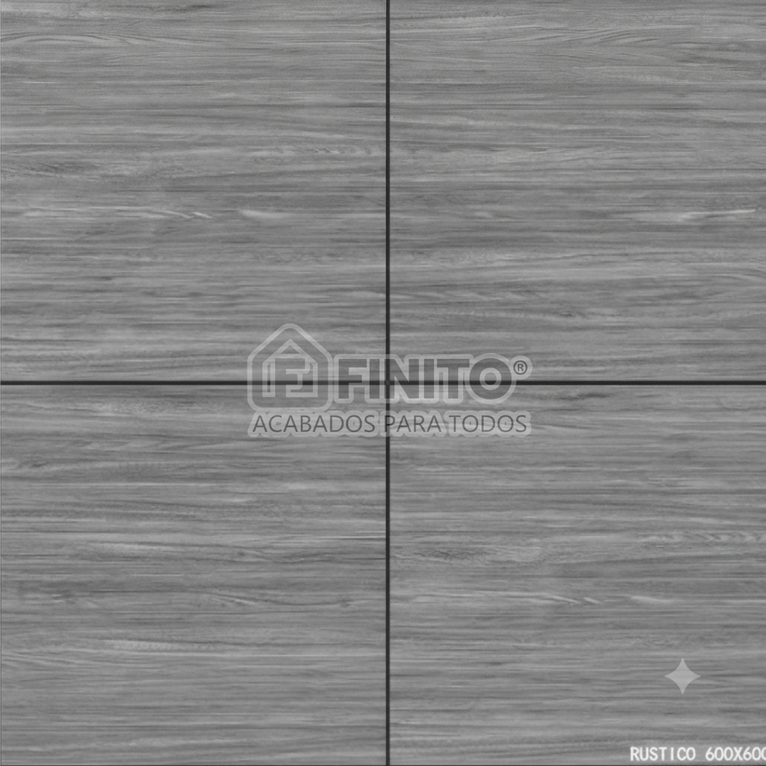 Porcelanato Mate Rustico 60x60 1.44Mt2  Grey Timber Luxe