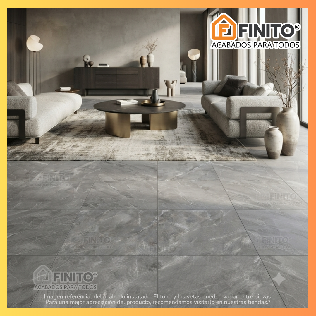 Porcelanato Mate Marmolizado 60x60 1.44Mt2 Urban Grey