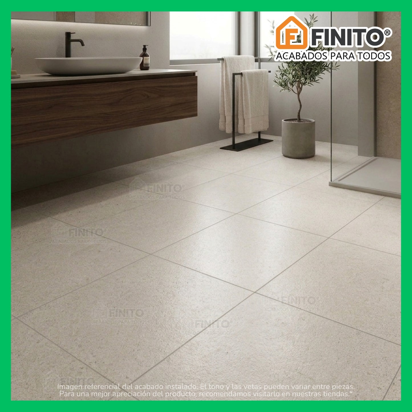 Ceramica Antideslizante 60x60 2,50Mt2 Abitare Bone Rect