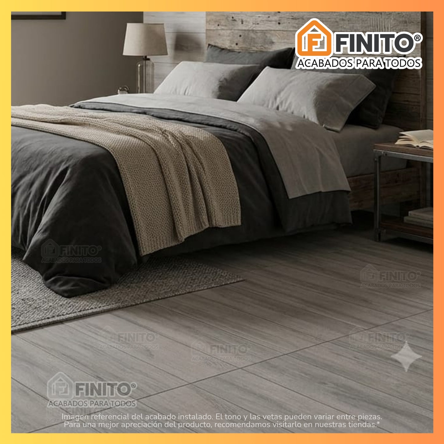 Ceramica Maderada 60x60 2,58Mt2 Madera Bahia Gris