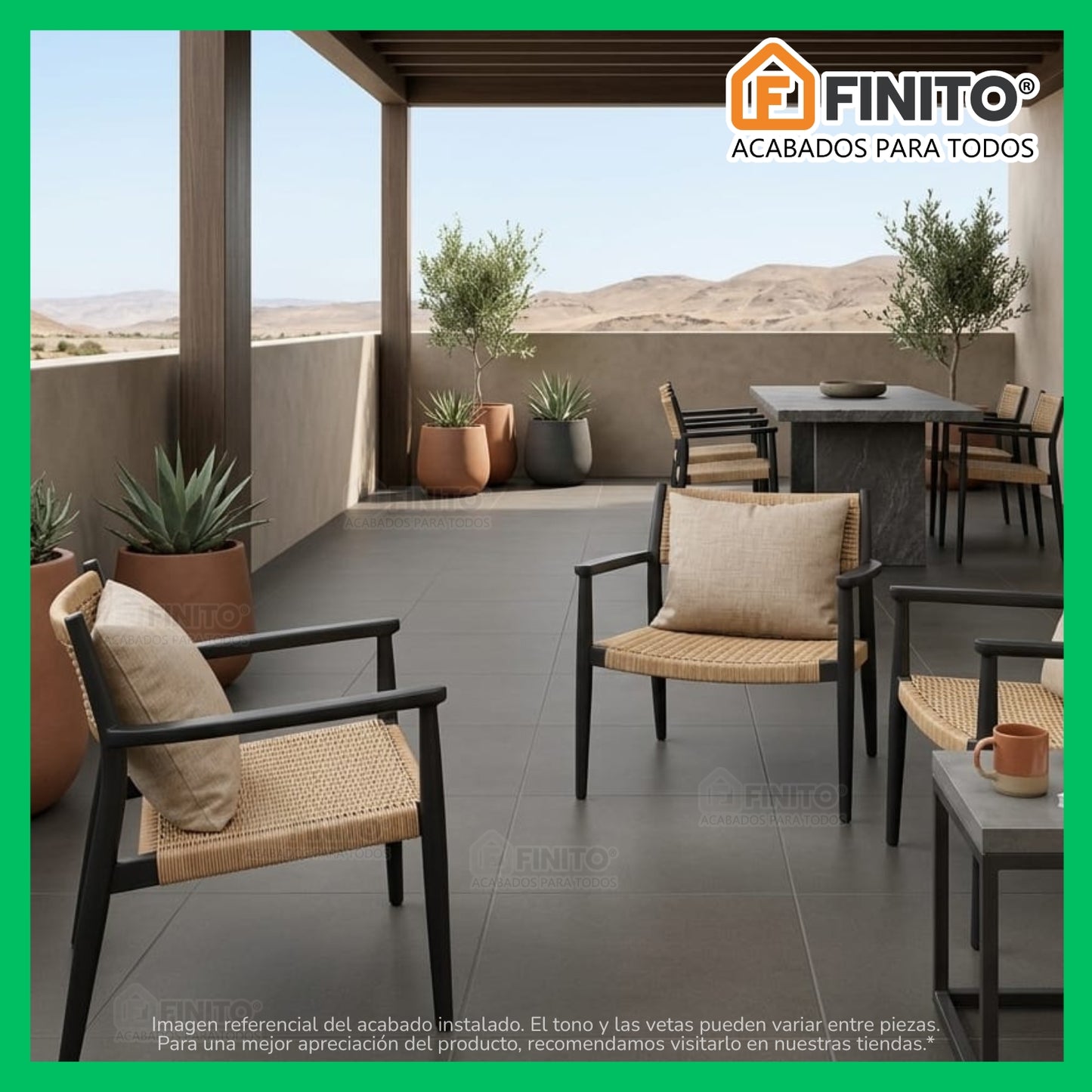 Porcelanato Antideslizante 60x60 1,44Mt2 Mate Taupe Gris