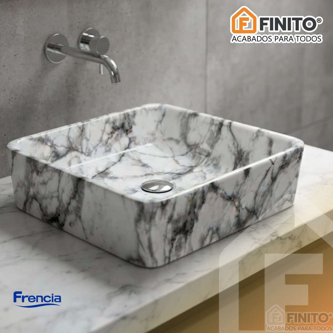 BOWL MARMOLIZADO CUADRADO - FRENCIA