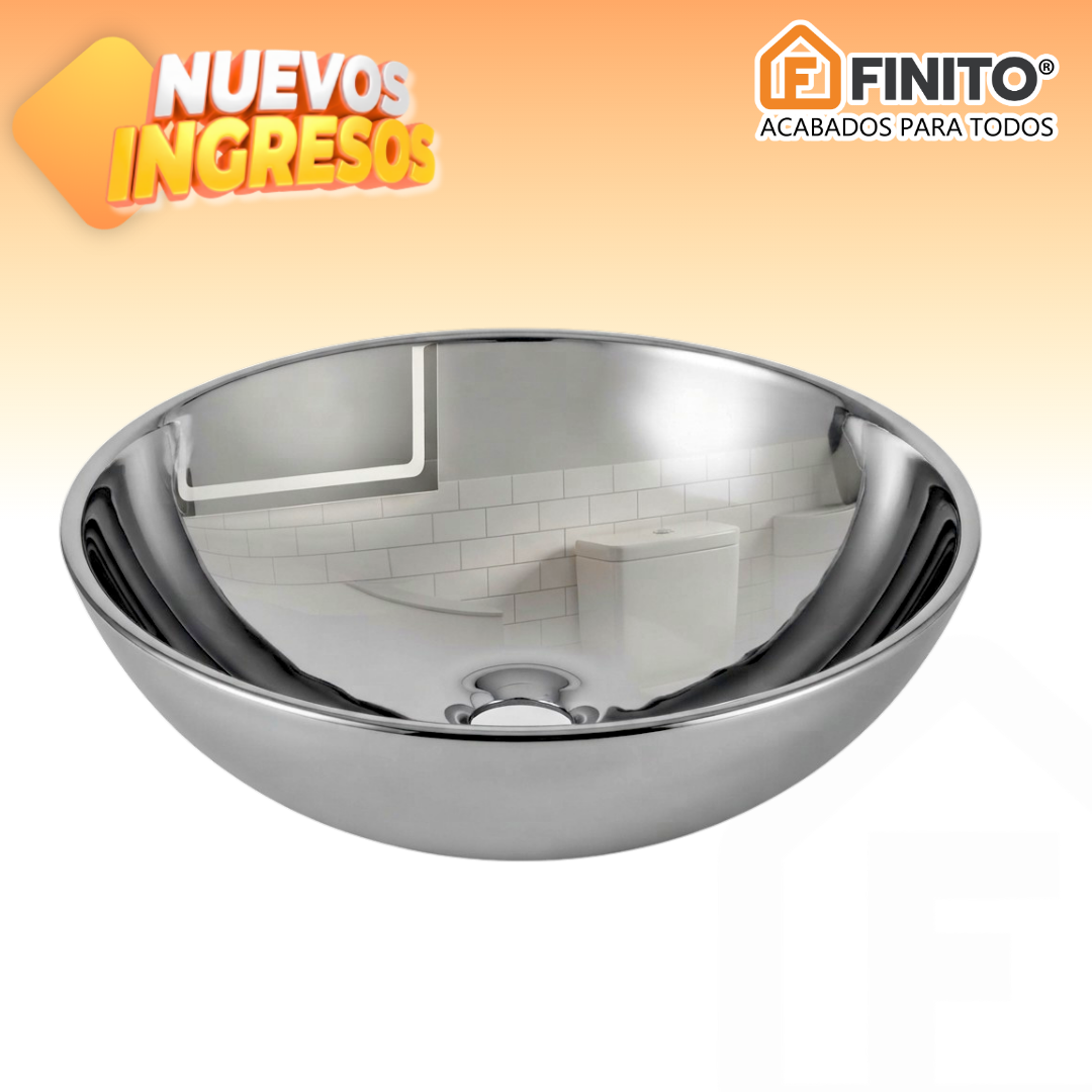 BOWL LOZA LAVATORIO ESMALTADO MAWI SILVER ES MAXIME