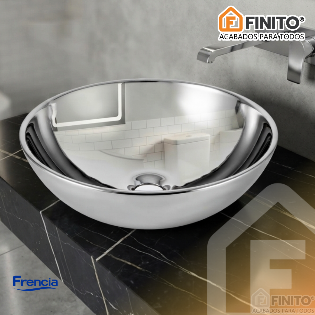 BOWL LOZA LAVATORIO ESMALTADO MAWI SILVER ES MAXIME