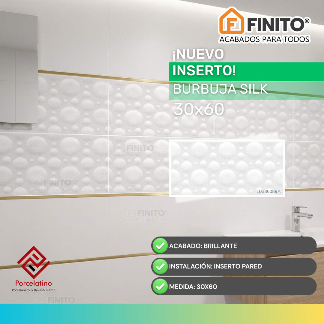Inserto 30x60 Burbuja Sick