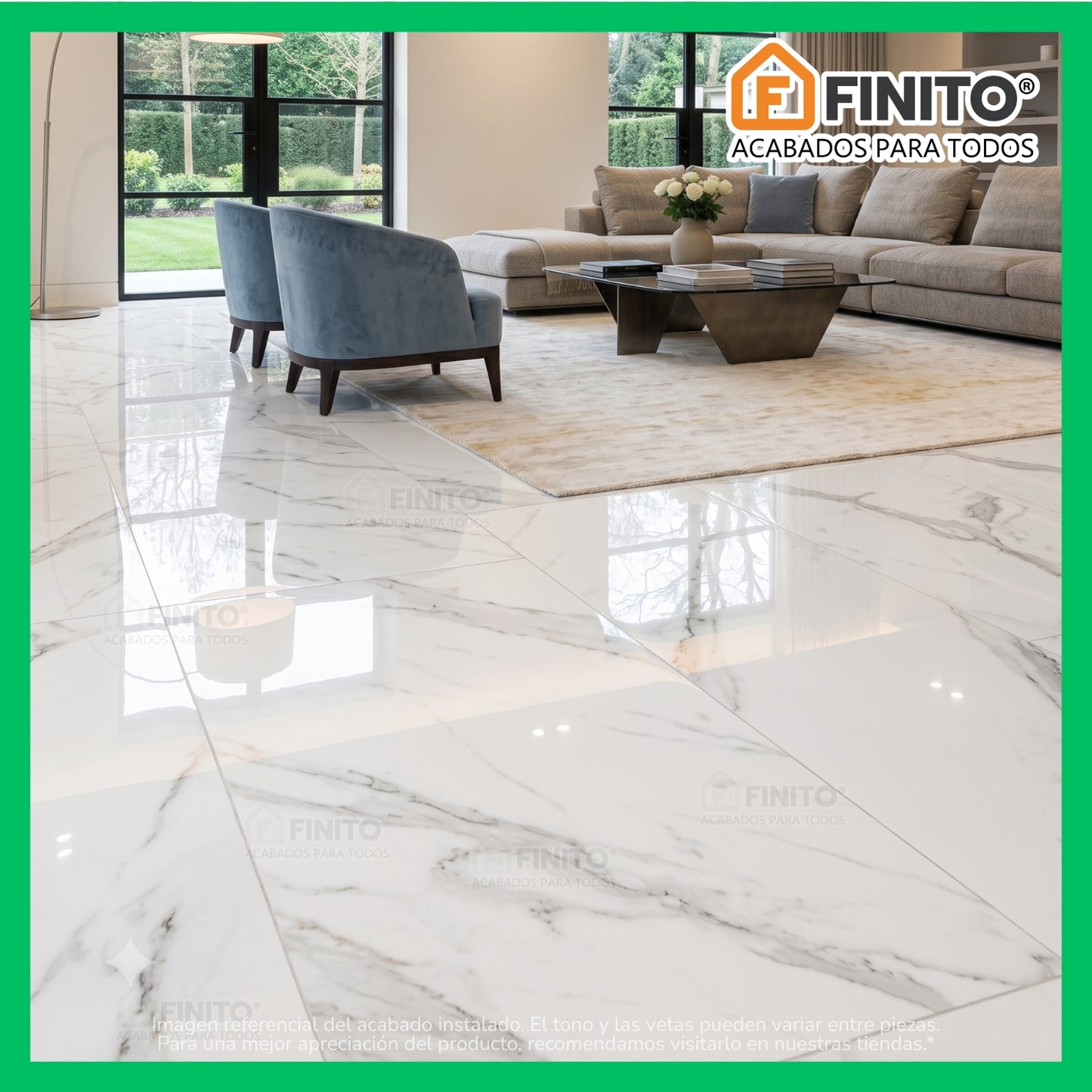 Porcelanato Marmolizado 60x120 2,16Mt2 Carrara White