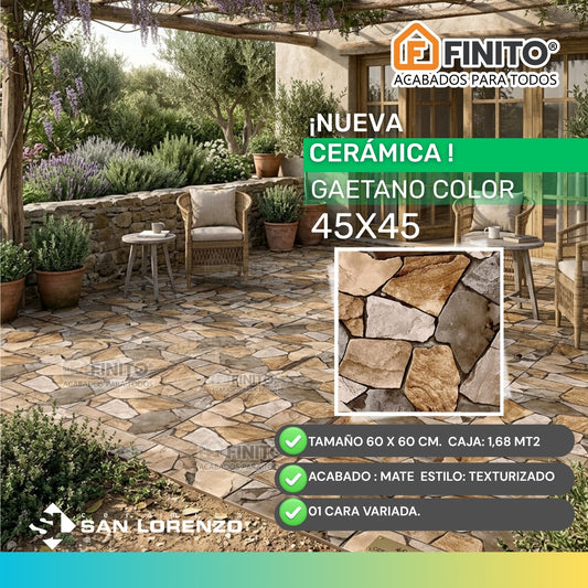 Cerámica San Lorenzo Cerámica Gaetano 45x45 Antideslizante