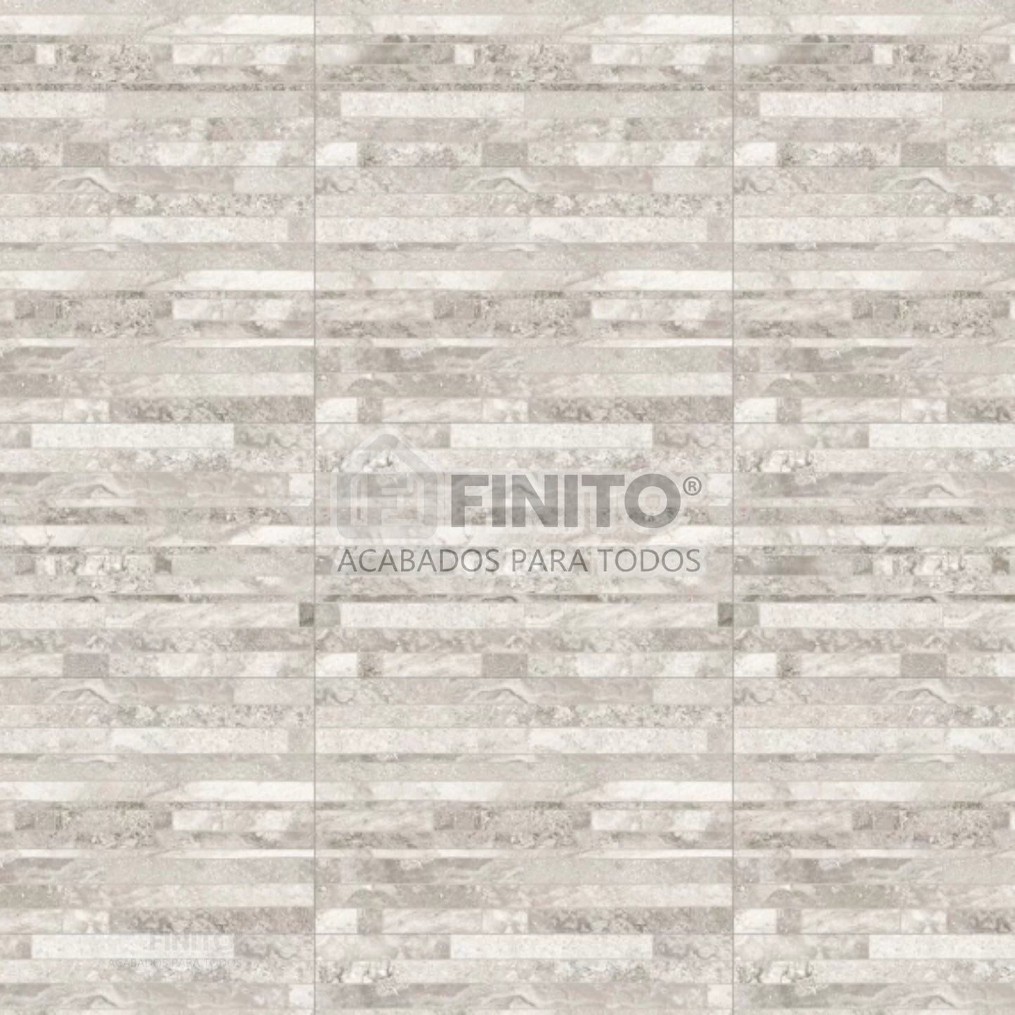 CERAMICA ACABADO MATE ESTILO PIEDRA PARA PARED ROMANCE GRIS 27X45CM 2.07MT2