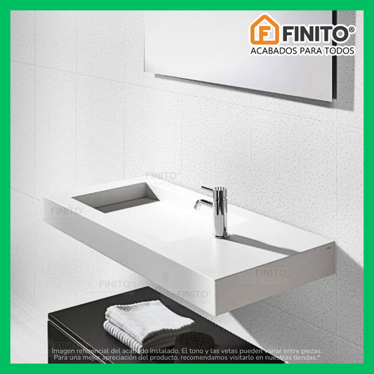 CERAMICA BRILLANTE TEXTURIZADO PARA PARED BLANCO PRISMA 30X60CM 1.68MT2