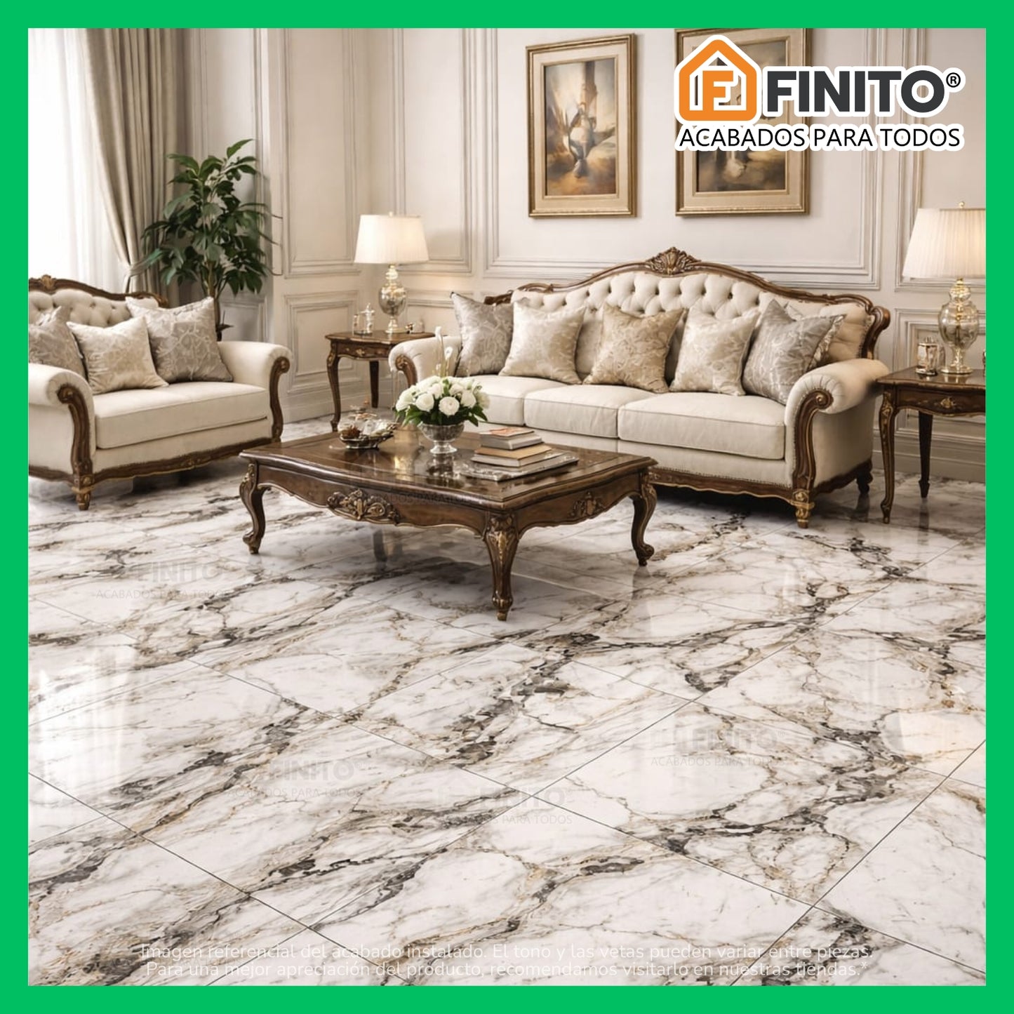 CERAMICA MARMOLEADA PARA PISO MARMOL RIALTO 60X60 2.50MT2