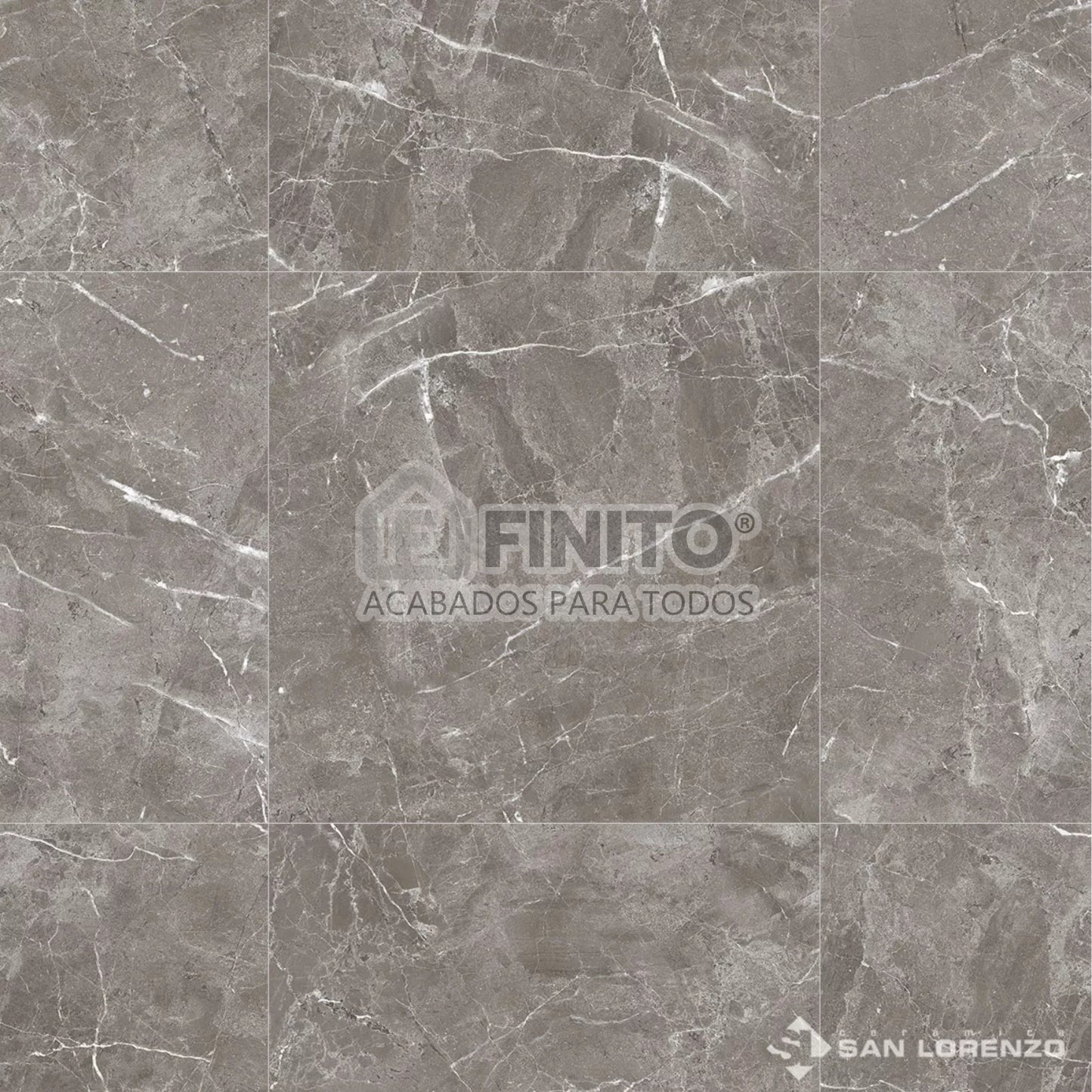 CERAMICA MARMOLIZADA GRIS PARA SALA LUMIERE GRIS 60 X 60 CM 2.50 MT2