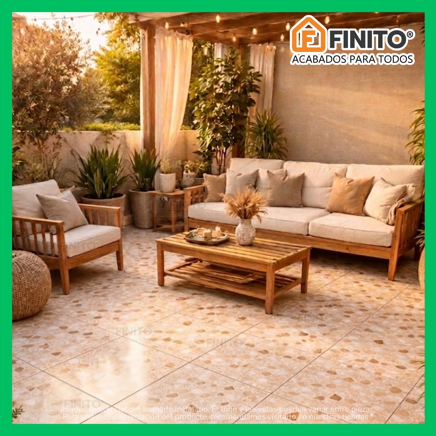 CERAMICA MARMOLIZADA SEMIBRILLANTE BEIGE PARED-PISO VENECIA 45x45CM 2.29MT2