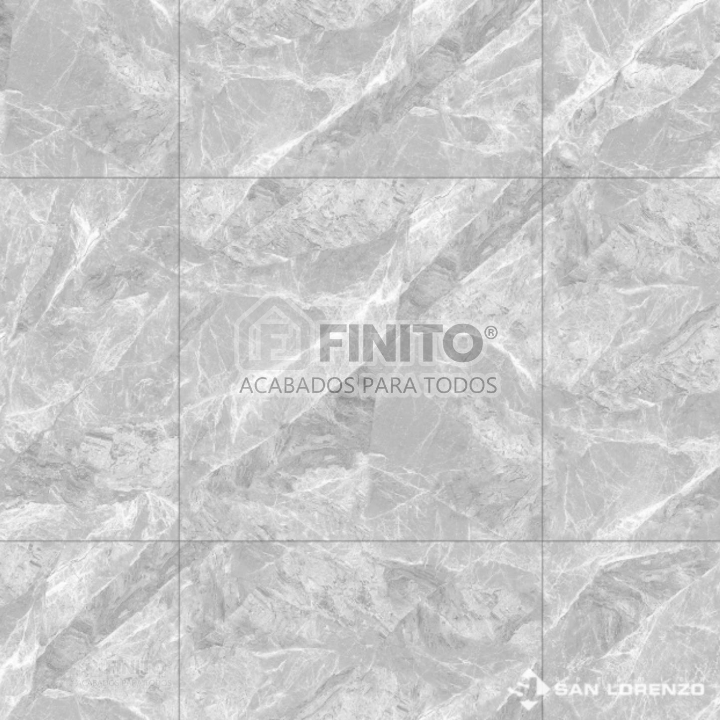 CERAMICA PLOMO CON BLANCO MARMOLIZADO BRILLANTE PARA PISO Y PARED CON BORDE PLANO VERONA PLATA 60X60CM 2.50MT2