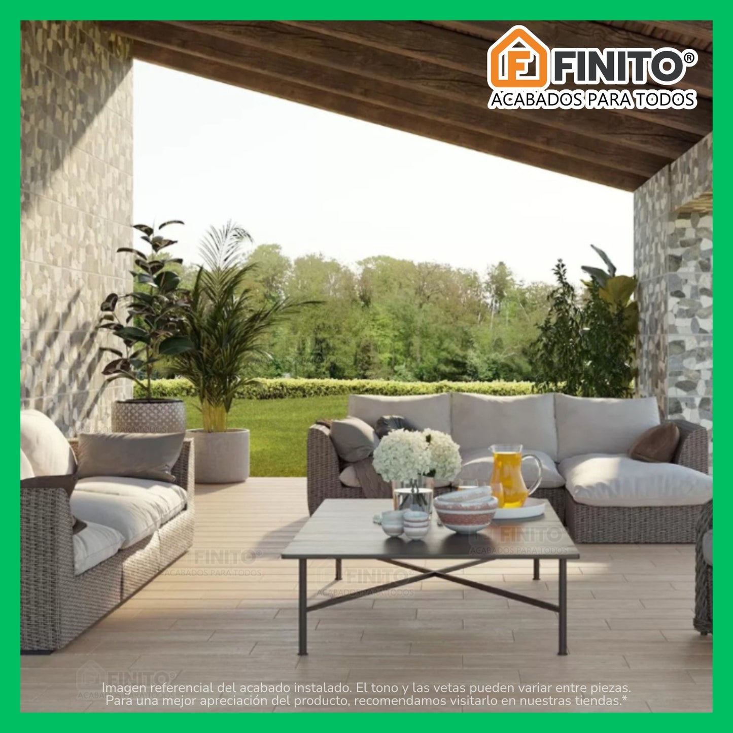 CERAMICA RUSTICO MATE ANTIDESLIZANTE ESTILO PIEDRA ROCKSTONE GRIS 45 X 45 CM 2.29MT2