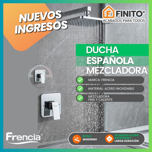 DUCHA ESPAÑOLA CON MEZCLADORA-FRENCIA