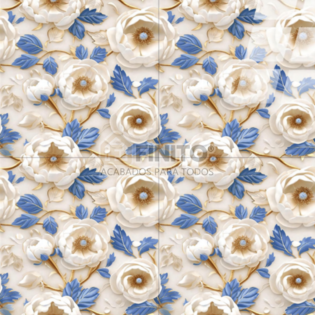 Porcelanato Vitrificado 60x60 1.44Mt2 Florencia Azul