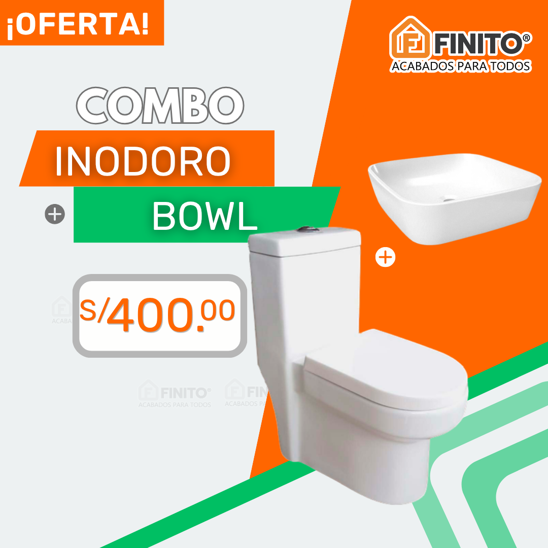 Combo inodoro Minimalista Bowl Frencia