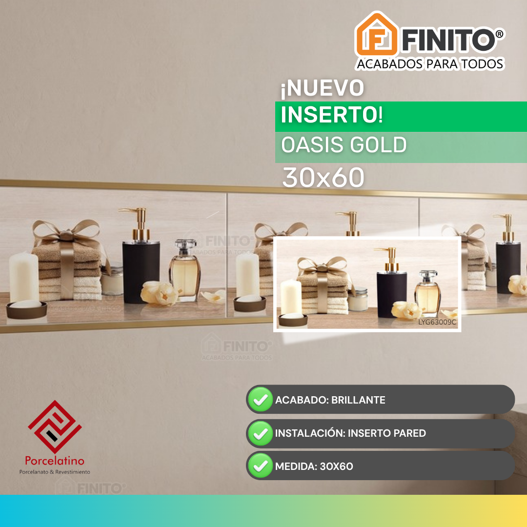 Inserto 30x60 Oasis Gold