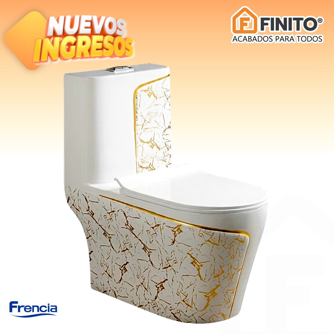 INODORO ONE PIECE DIAMOND GOLD – FRENCIA