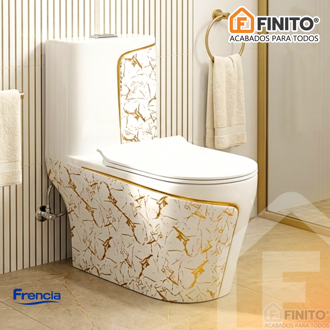 INODORO ONE PIECE DIAMOND GOLD – FRENCIA