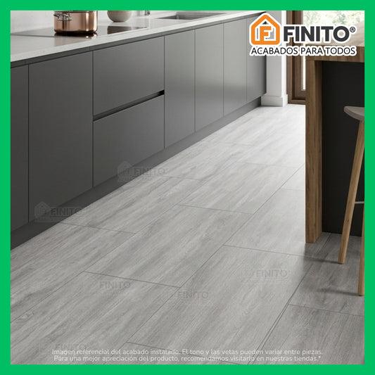 PORCELANATO MATE MADERADO PARA PARED PISO MESA ROBLE GRIS 60X120CM 2.16MT2