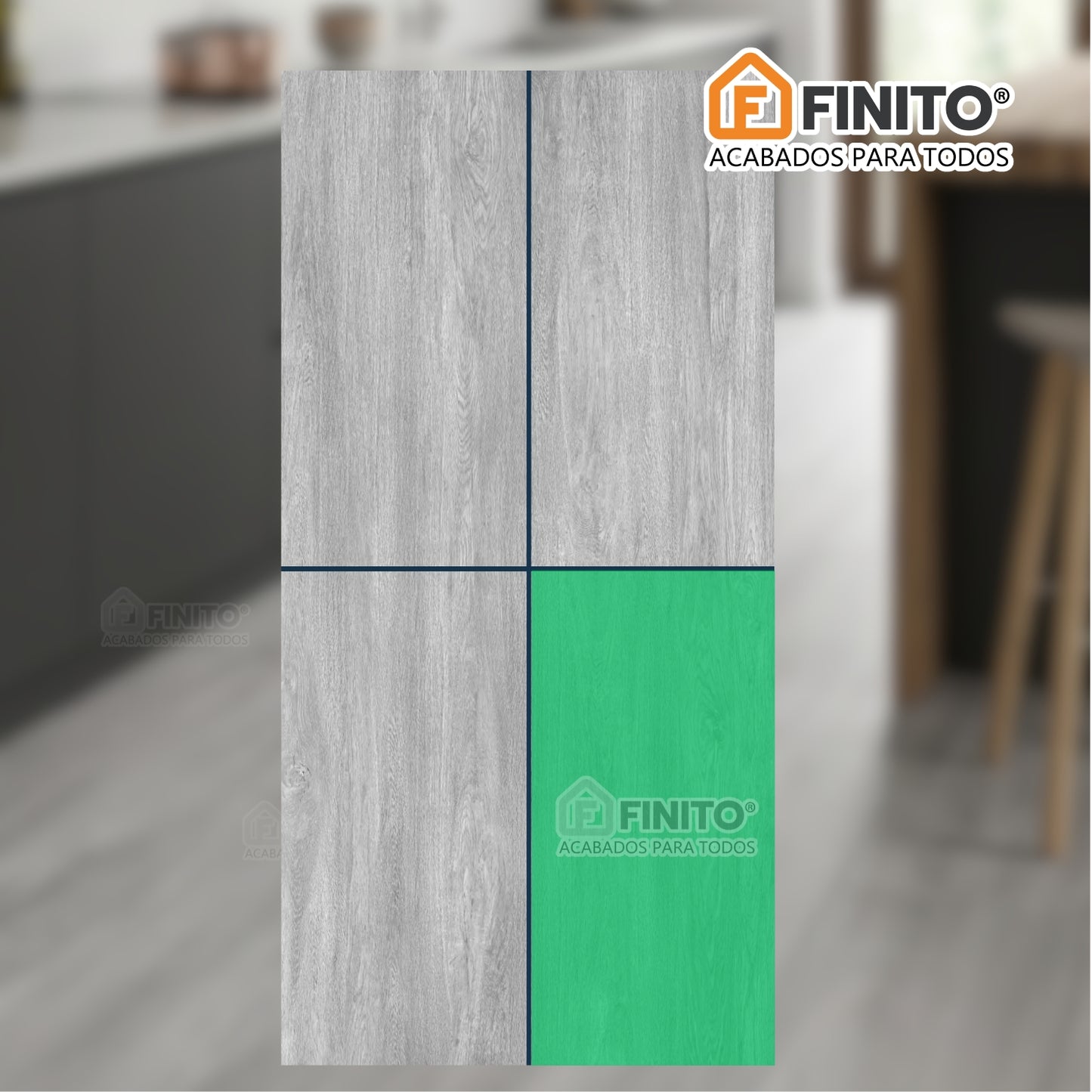 Porcelanato Mate 60x120 2.16Mt2 Roble Gris