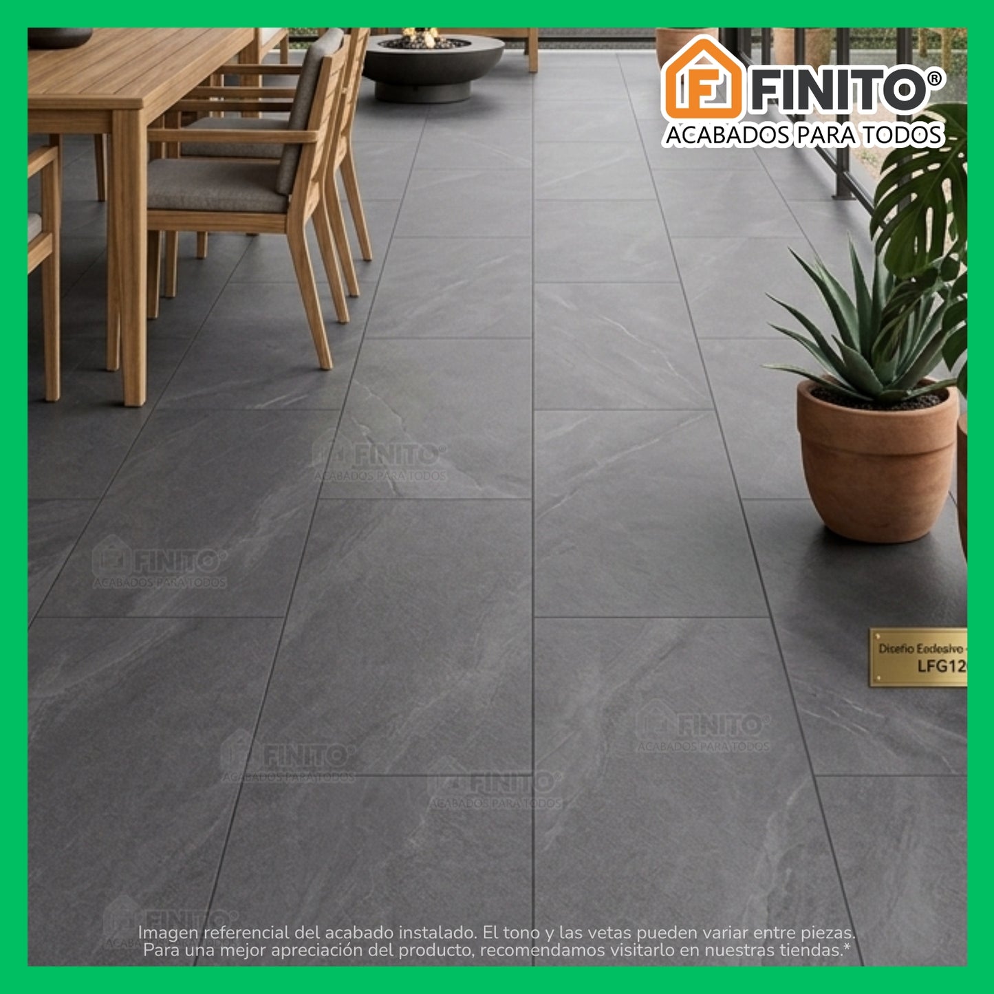 PORCELANATO MATE MARMOLIZADO GRIS PARA PARED PISO MESA GRAFITO STONE 60X120CM 2.16MT2