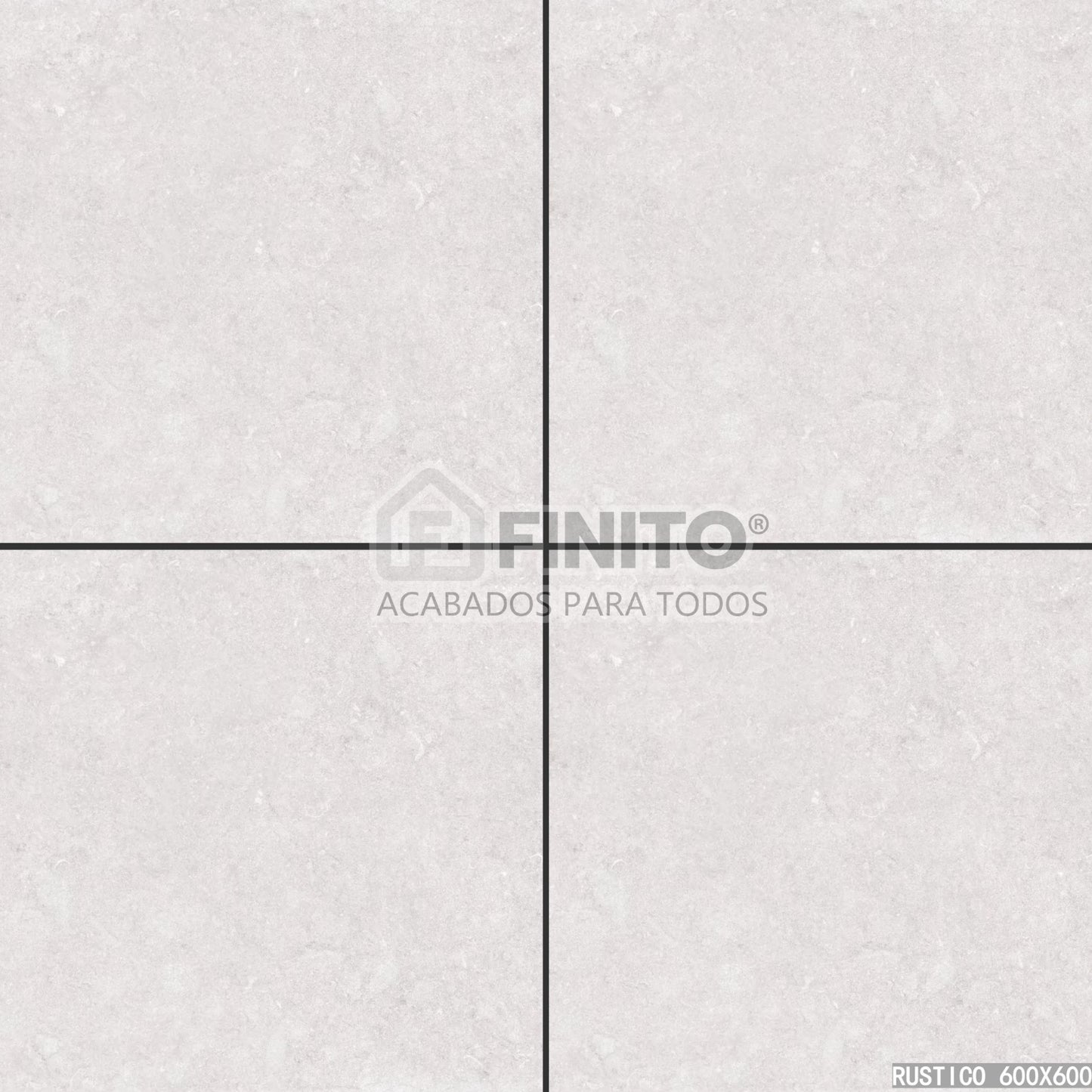 PORCELANATO MATE MARMOLIZADO GRIS PISO PARED BORDE PLANO CEMENTICIO MARFIL 60X60CM 1.44MT2