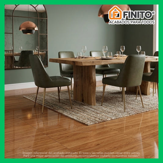 PORCELANATO PULIDO MADERADO MIEL MARRON BEIGE PARA PISO PARED MADERA BRILLO 60X60CM 1.44MT2