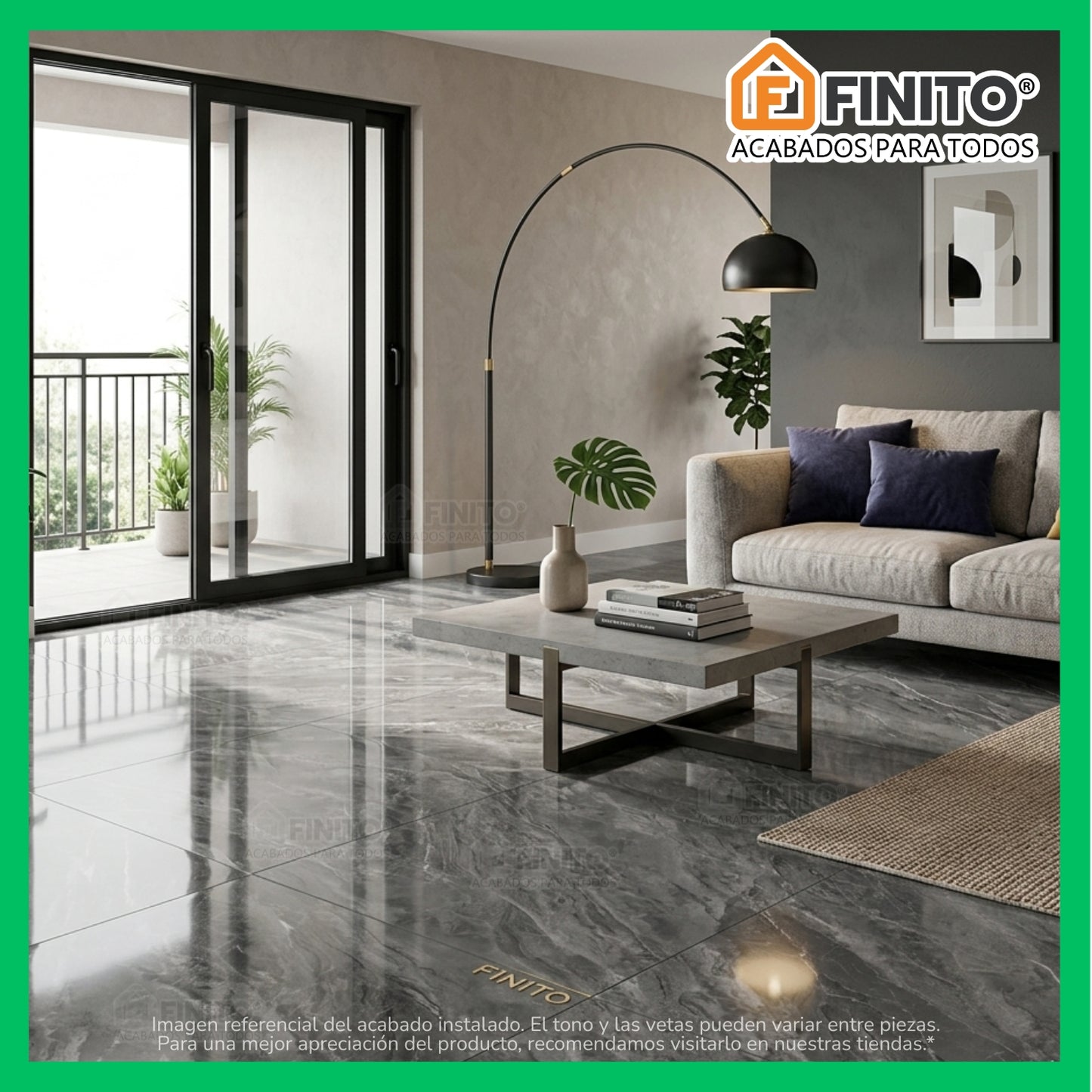 PORCELANATO VITRIFICADO MARMOLIZADO GRIS, PLOMO USO PARED Y PISO MARMOL GRIS 60X60CM 1.44MT2