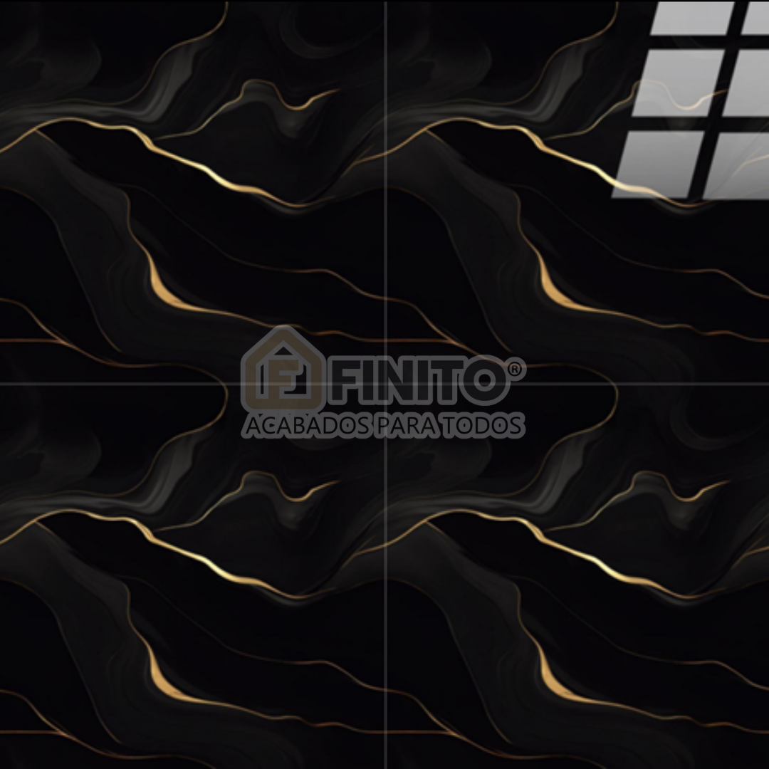 Porcelanato Vitrificado 60x60 1.44MT2 Portoro Gold