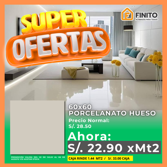 Porcelanato Hueso